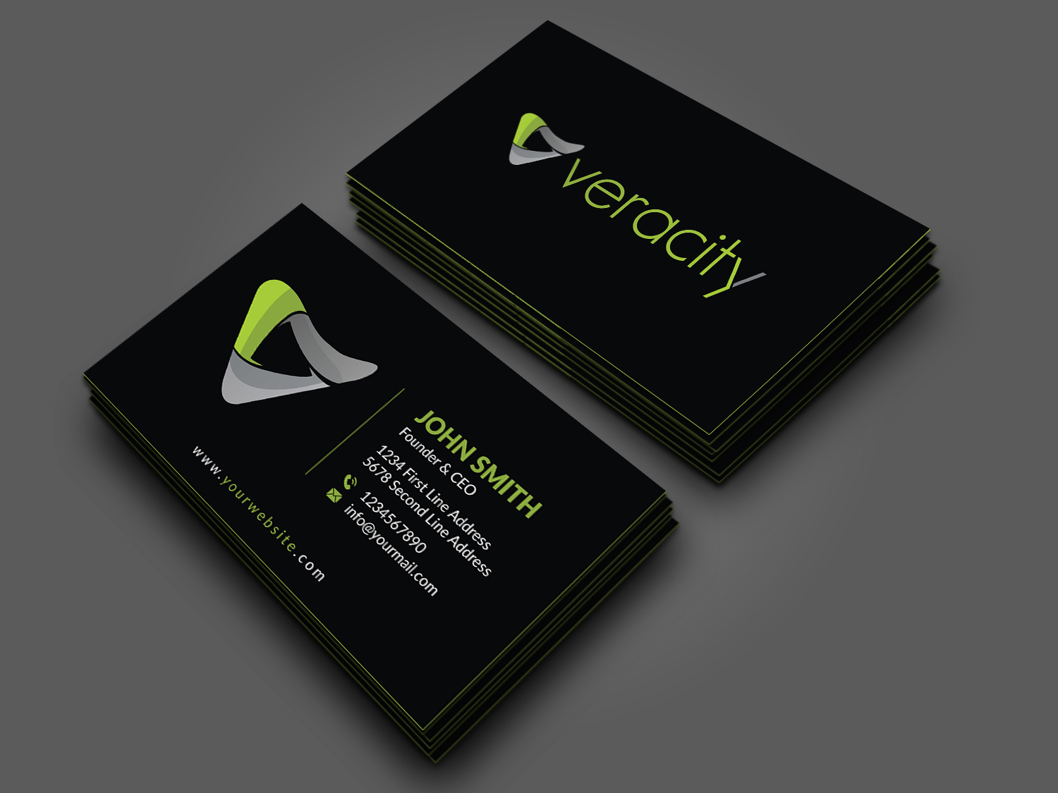 Design de Carte de Visite par Musa. A pour veracity | Design #23424445