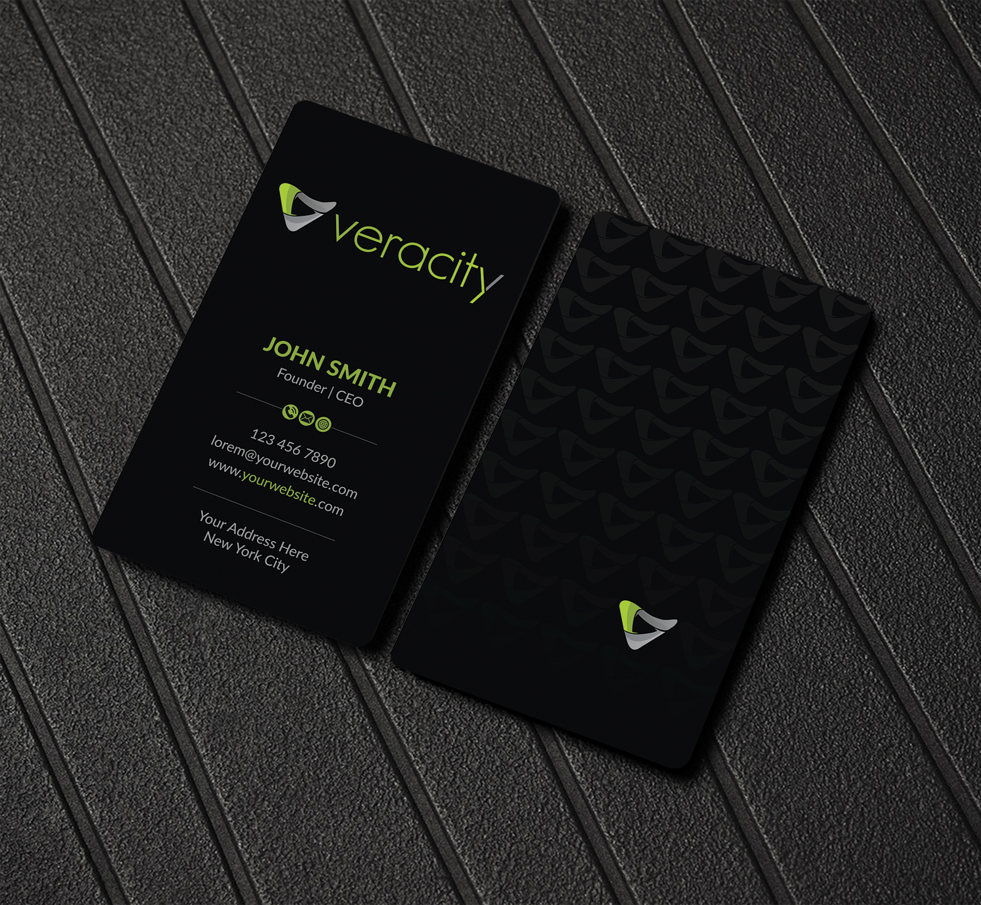 Business Card Design by Musa. A for veracity | Design #23424447