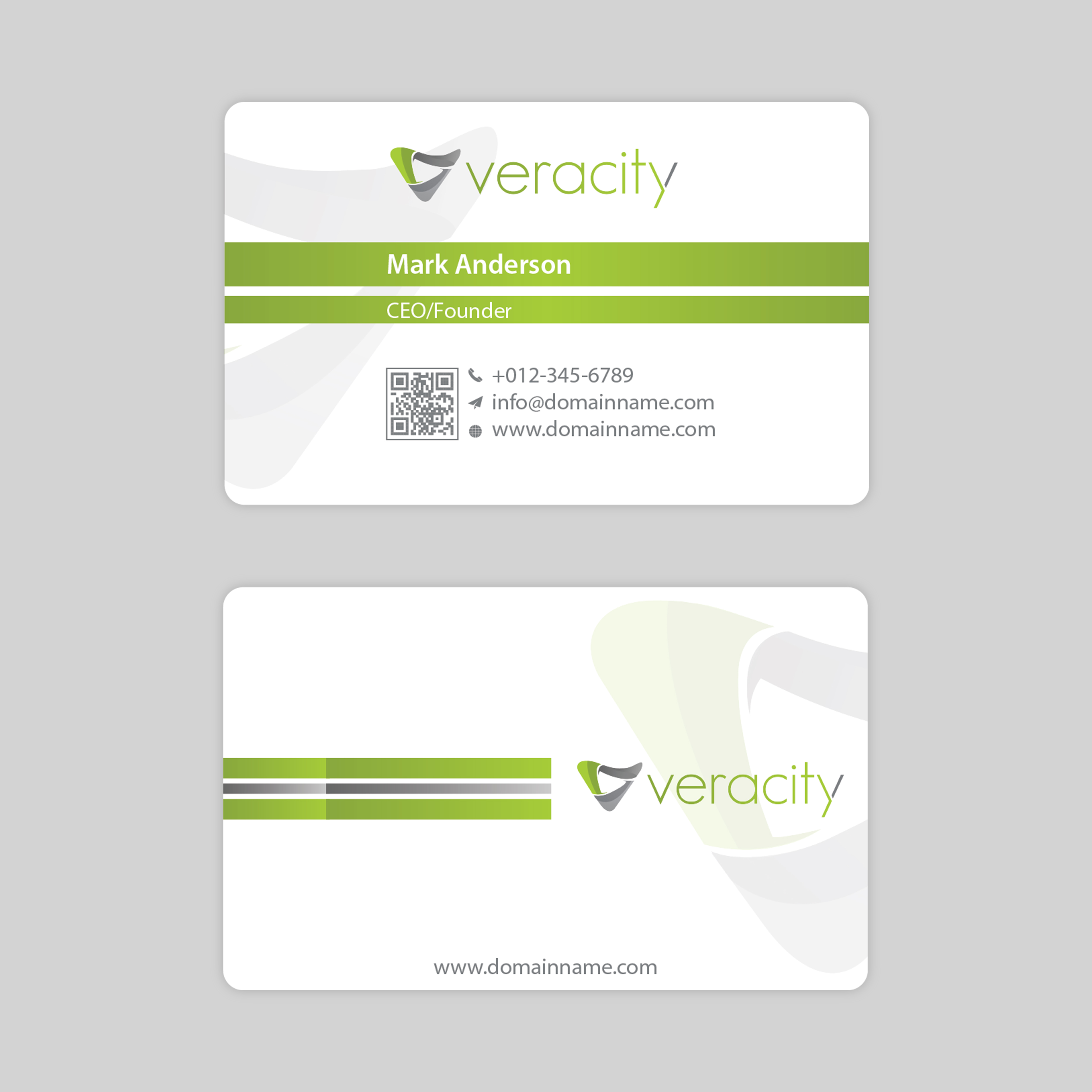 Business Card Design by Skytouch Solutions for veracity | Design #23468604