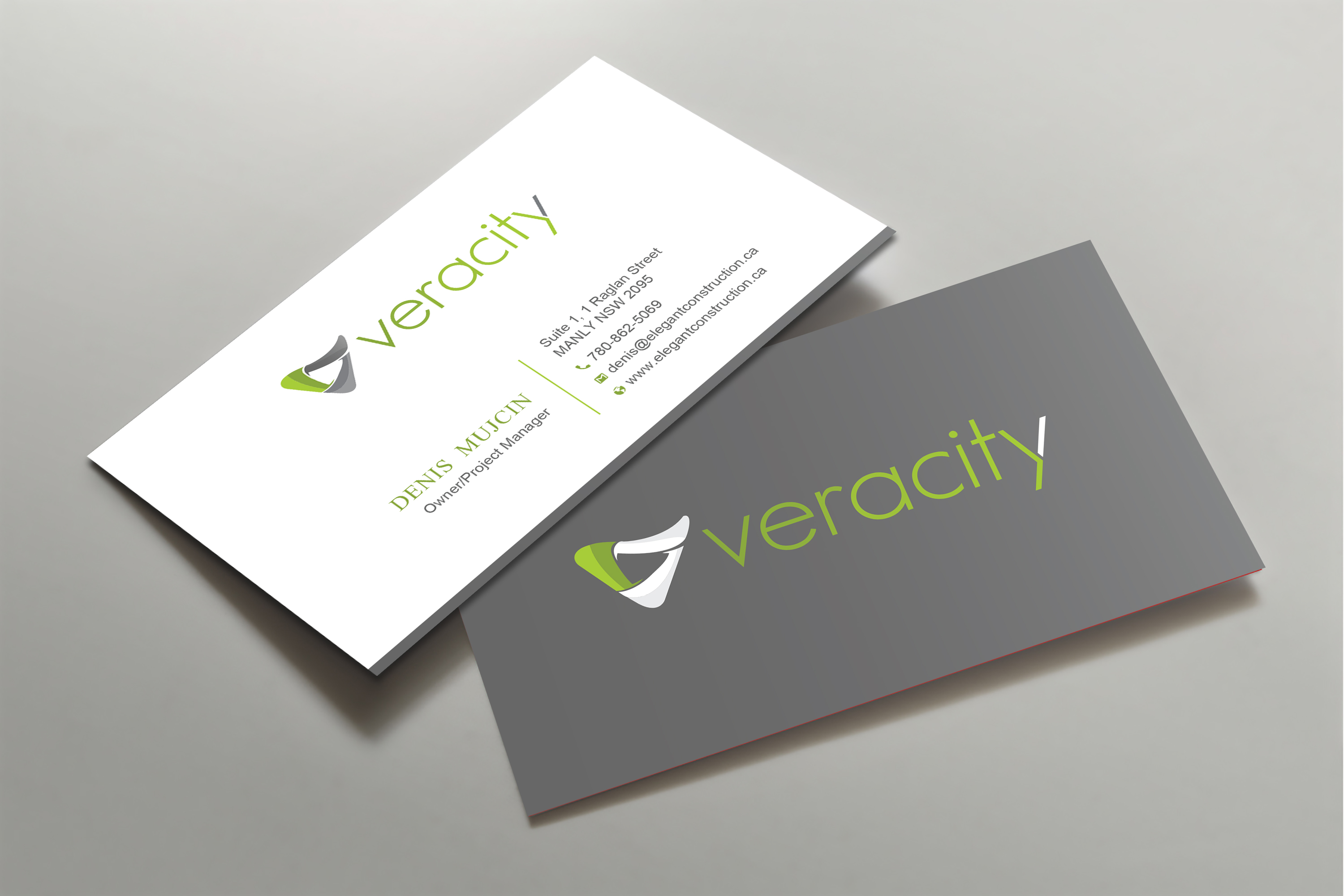 Business Card Design by Uttom 2 for veracity | Design #23419002