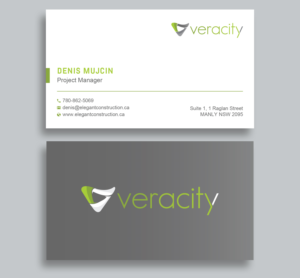 Business Card Design by Uttom 2 for veracity | Design: #23431074