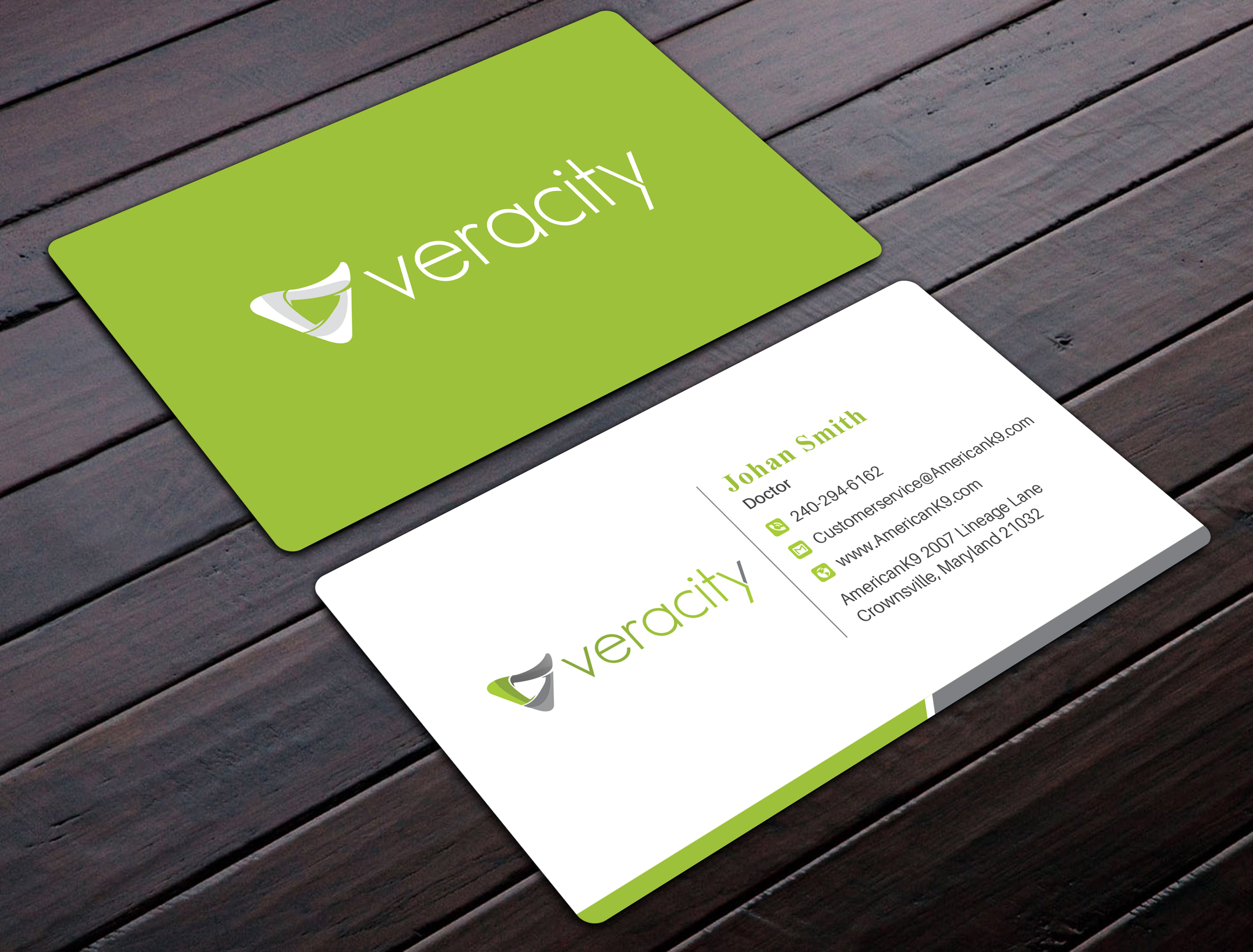 Business Card Design by Uttom 2 for veracity | Design #23431083