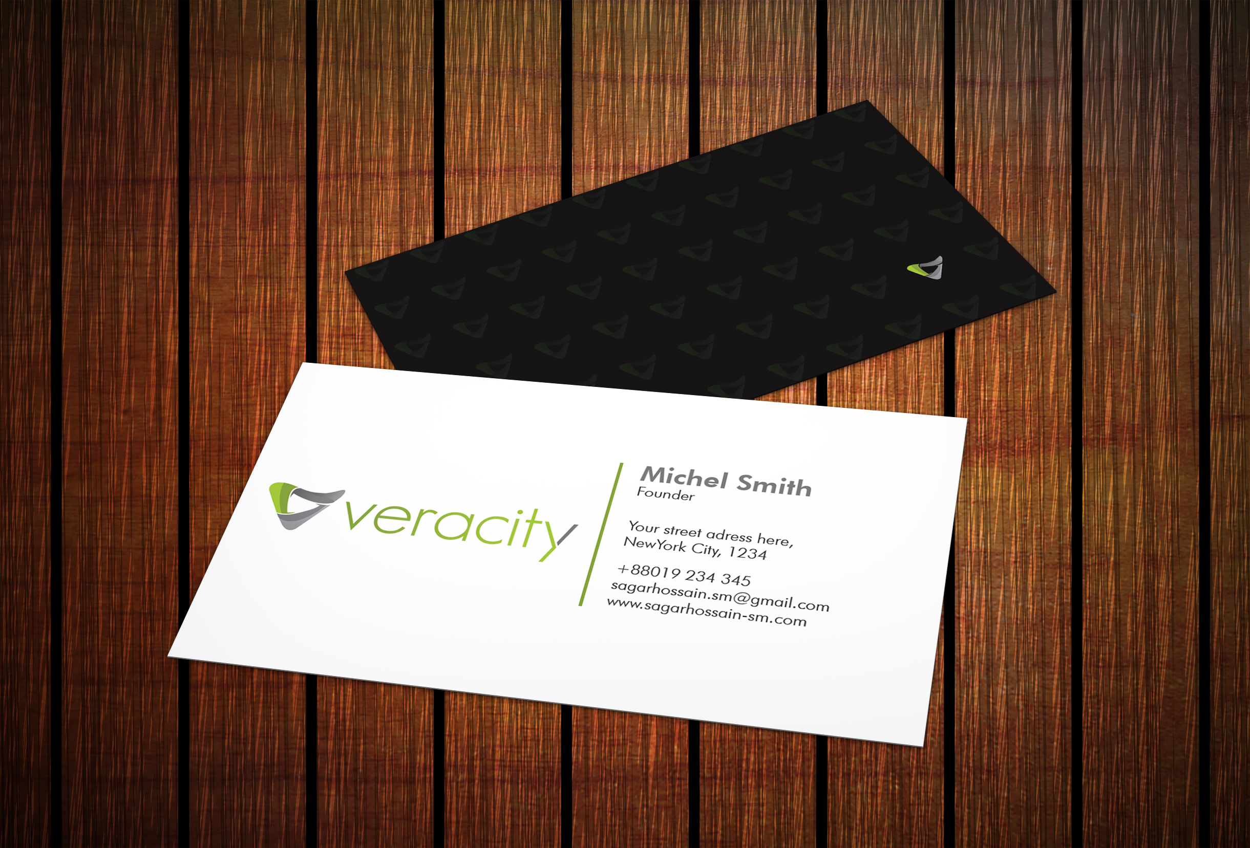 Business Card Design by Sagarhossain.sm for veracity | Design #23460411