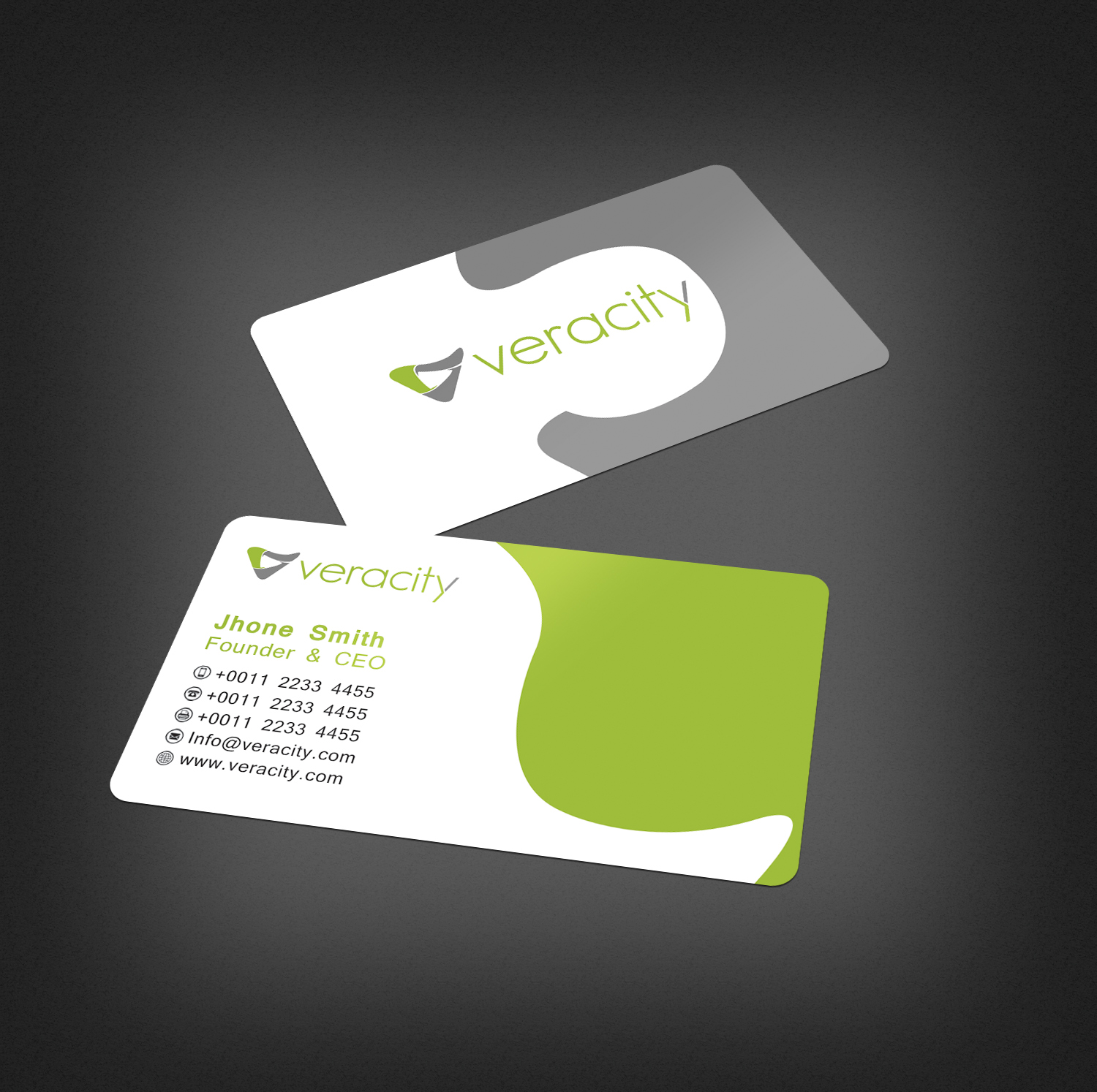 Business Card Design by Graphics Design Help for veracity | Design #23438713