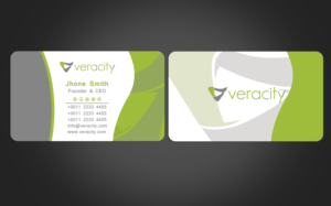 Business Card Design by Graphics Design Help for veracity | Design: #23438720