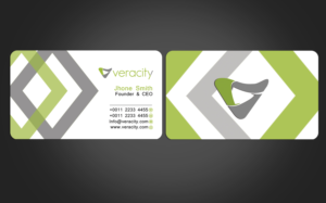 Business Card Design by Graphics Design Help for veracity | Design: #23438724