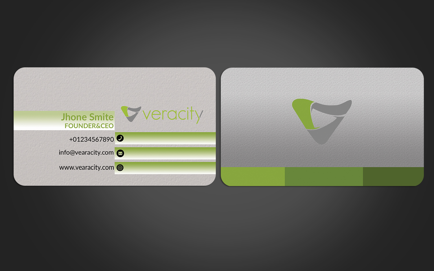 Business Card Design by Graphics Design Help for veracity | Design #23438735