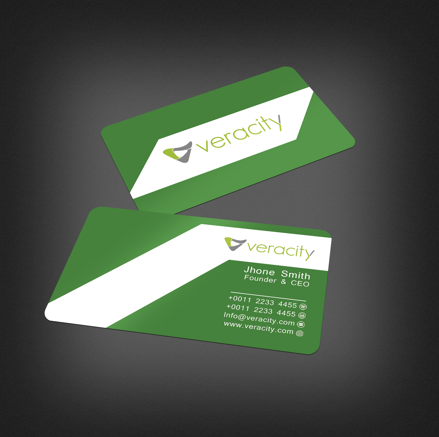Design de Carte de Visite par Graphics Design Help pour veracity | Design #23438741