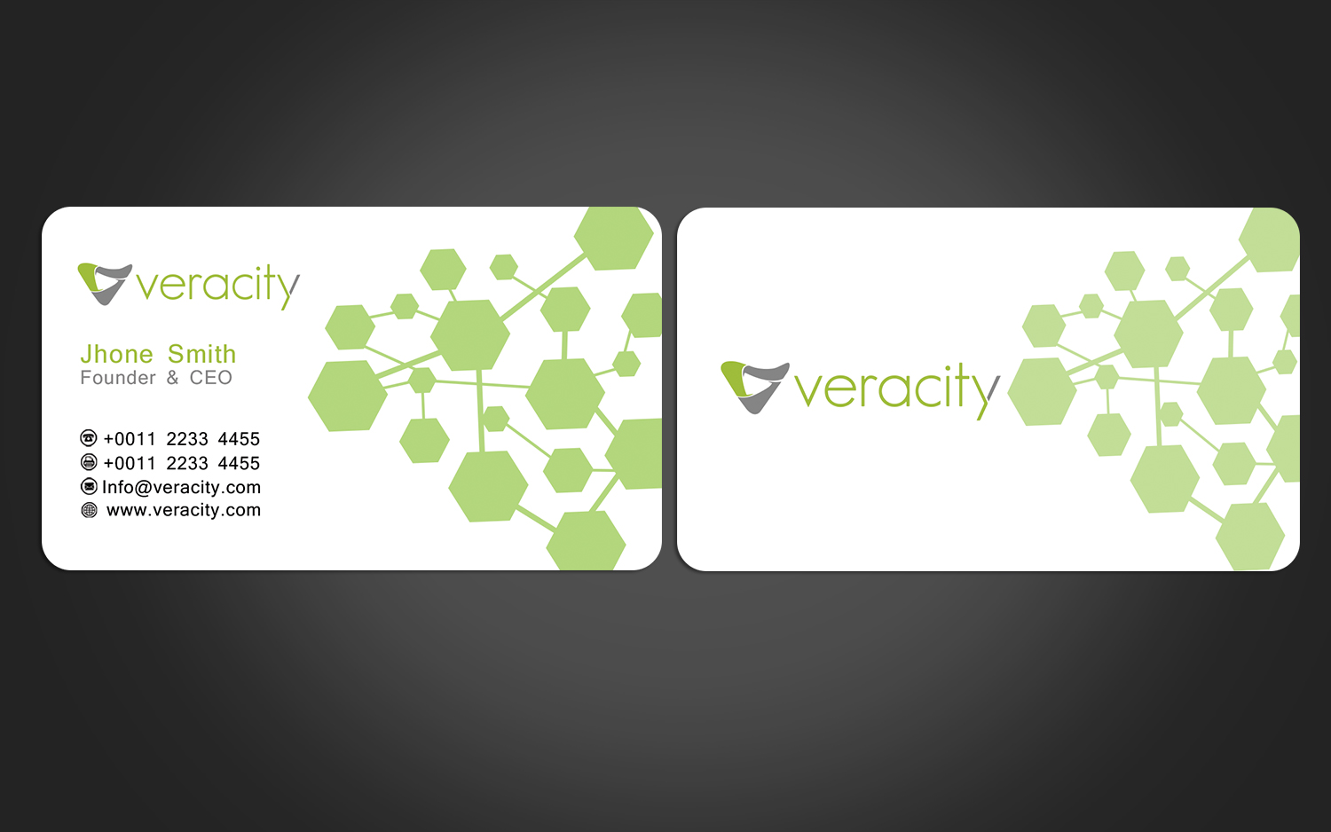 Business Card Design by Graphics Design Help for veracity | Design #23438751