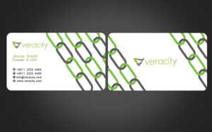 Business Card Design by Graphics Design Help for veracity | Design: #23438756