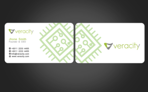 Business Card Design by Graphics Design Help for veracity | Design: #23438758