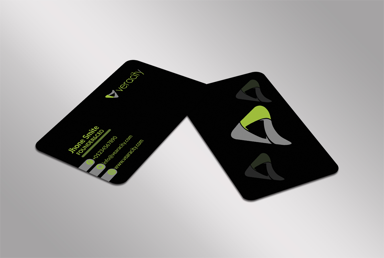 Business Card Design by Graphics Design Help for veracity | Design #23438763