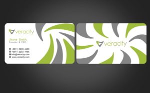 Business Card Design by Graphics Design Help for veracity | Design: #23438764