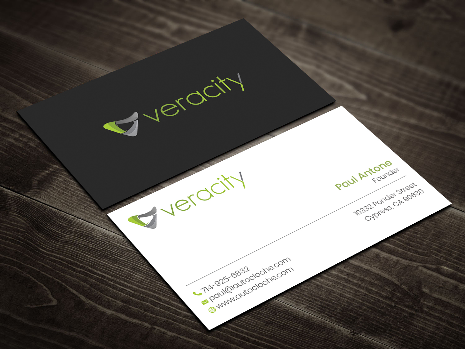 Business Card Design by DesignShout for veracity | Design #23425576