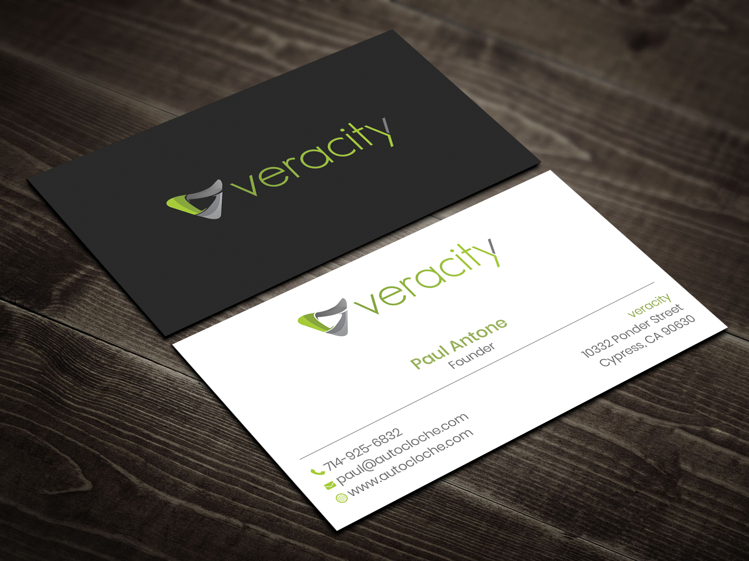 Business Card Design by DesignShout for veracity | Design #23425577