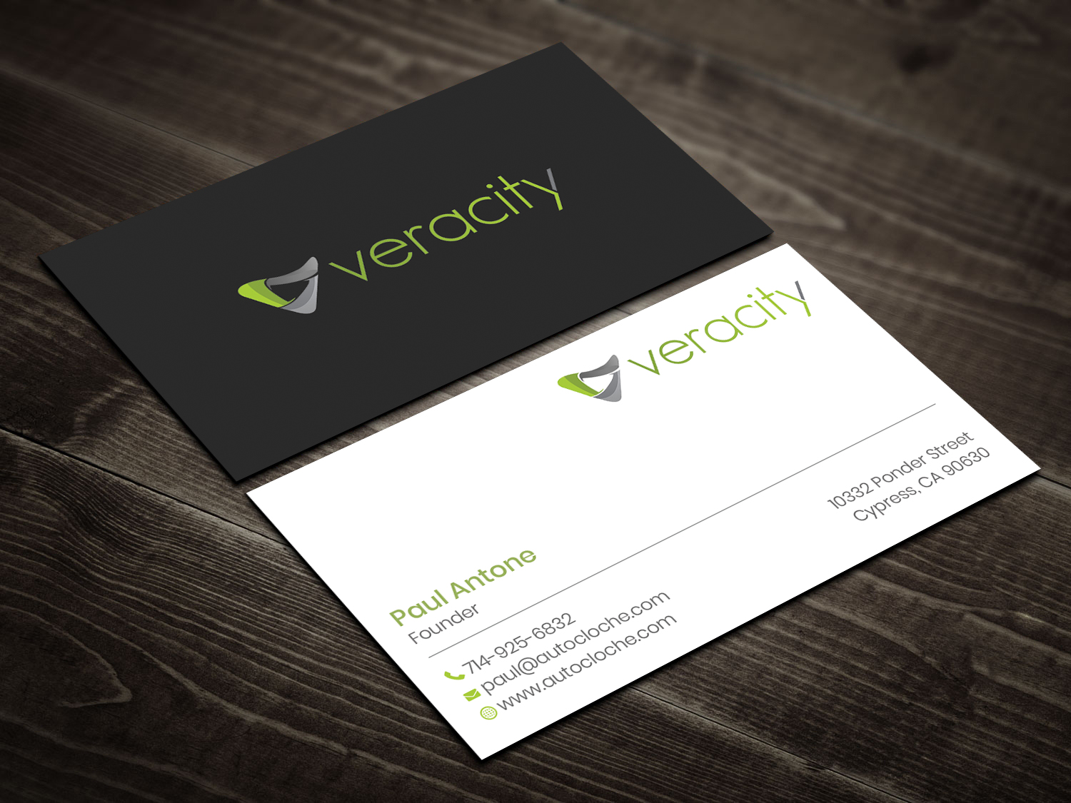 Business Card Design by DesignShout for veracity | Design #23425578