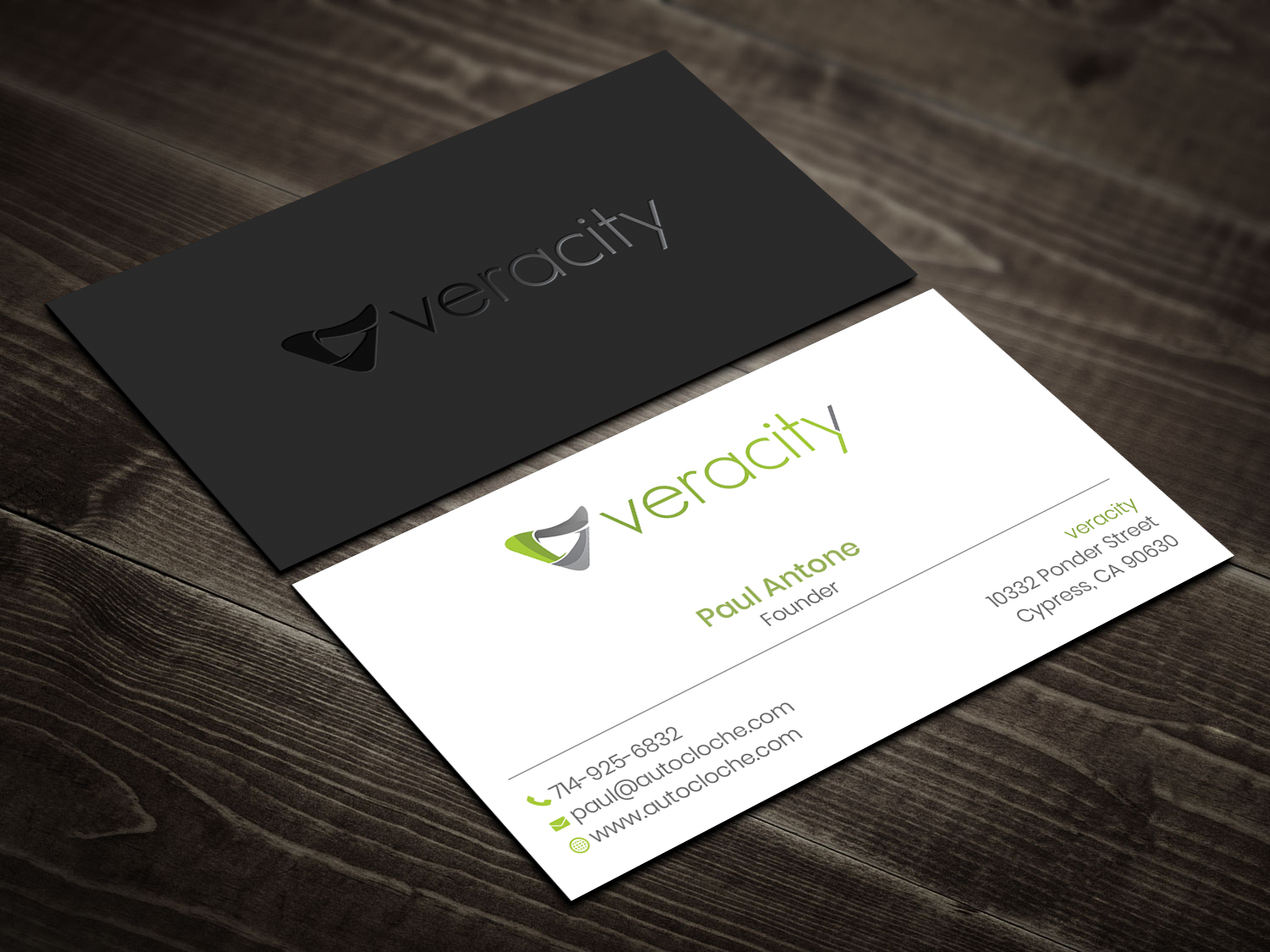 Business Card Design by DesignShout for veracity | Design #23425592