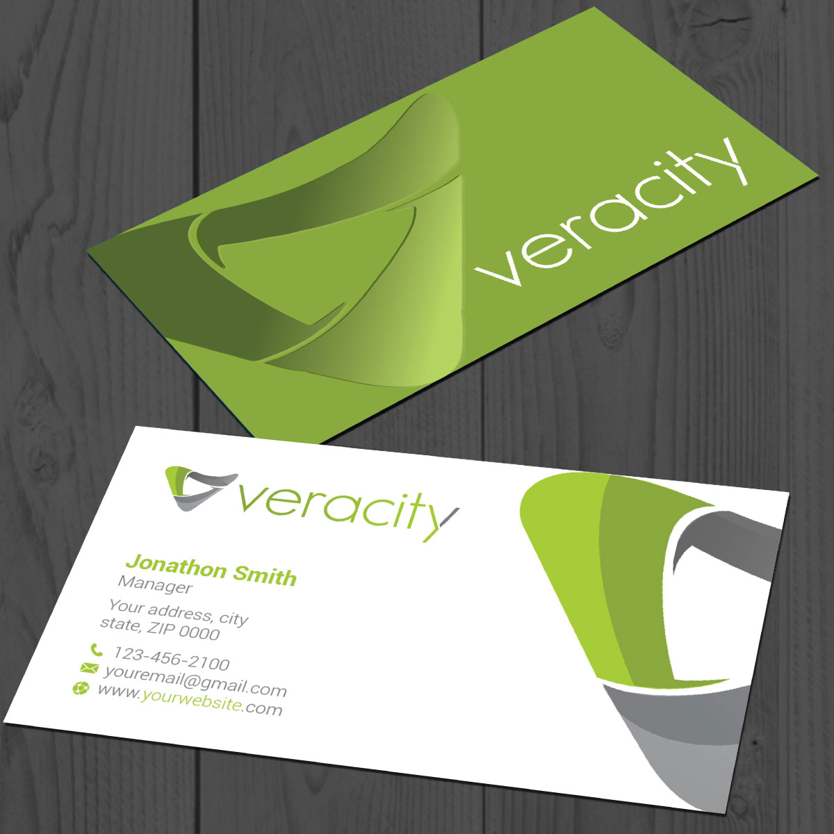 Business Card Design by Imagine design000 for veracity | Design #23419452