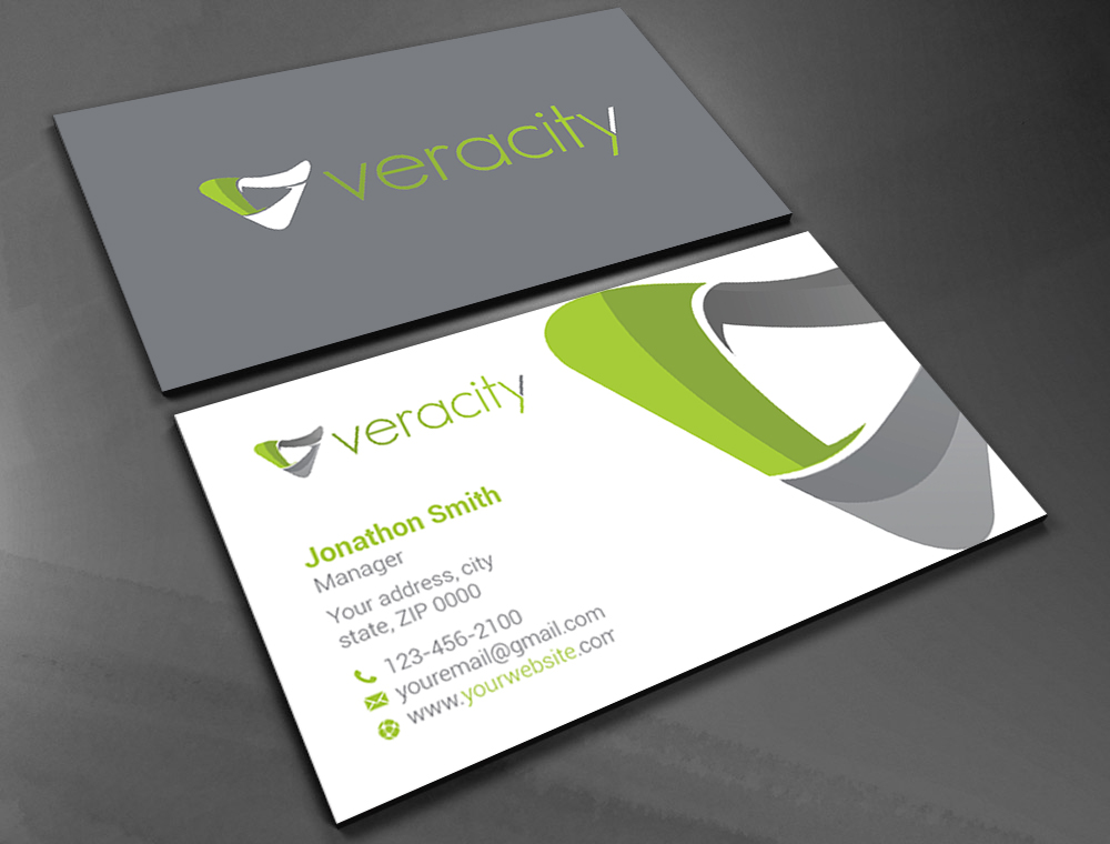 Visitenkarten-Design von Imagine design000 für veracity | Design #23420845
