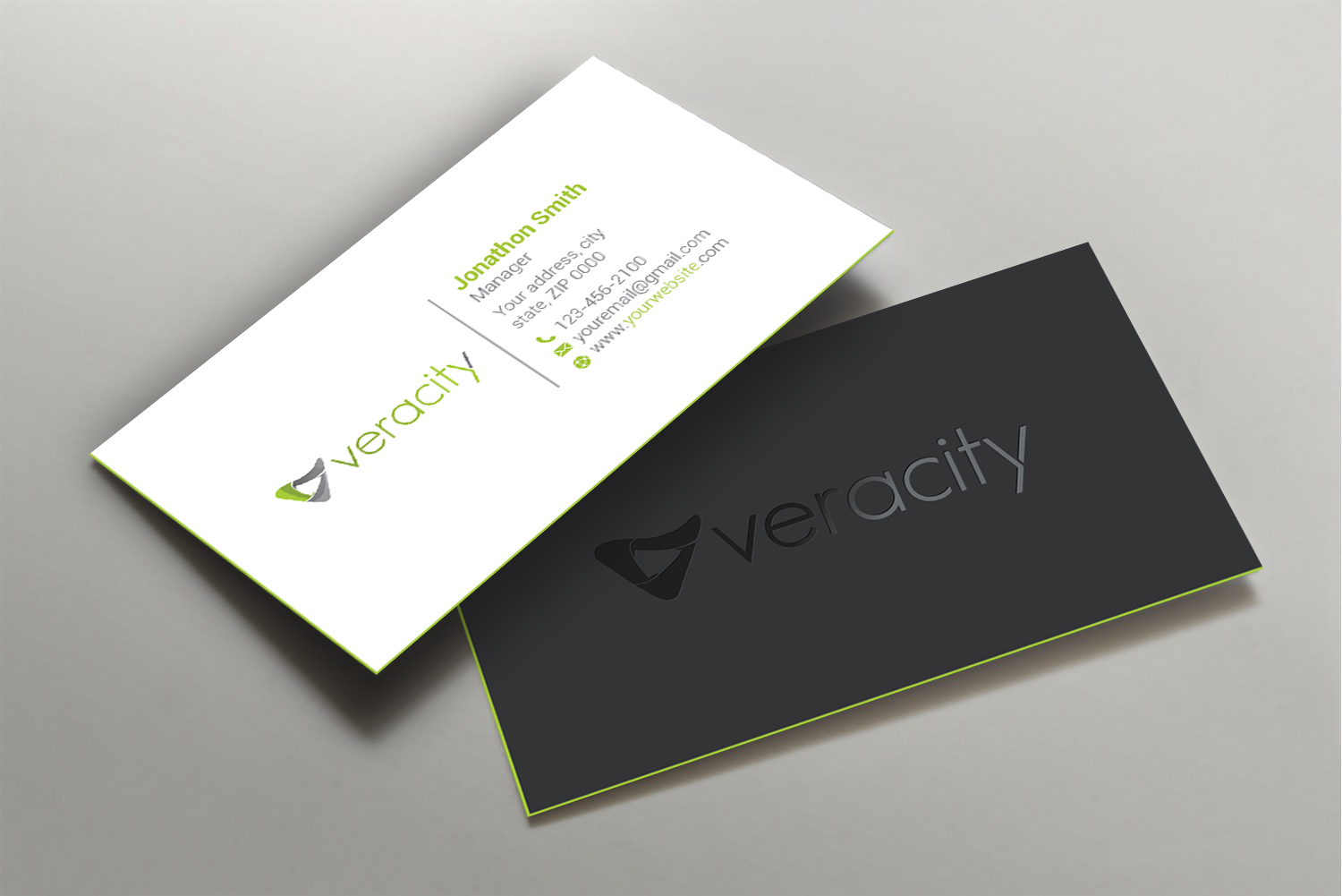 Business Card Design by Imagine design000 for veracity | Design #23421020