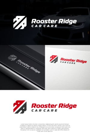 Rooster Ridge Car Care | Logo-Design von laba tiada henti