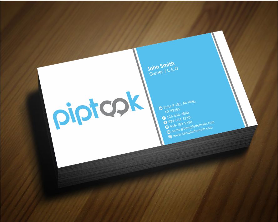 bold traditional business business card design for lit up light up business cards