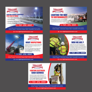 Postkarten-Design von Schöpfer für Lighting Maintenance Inc | Design: #23425763