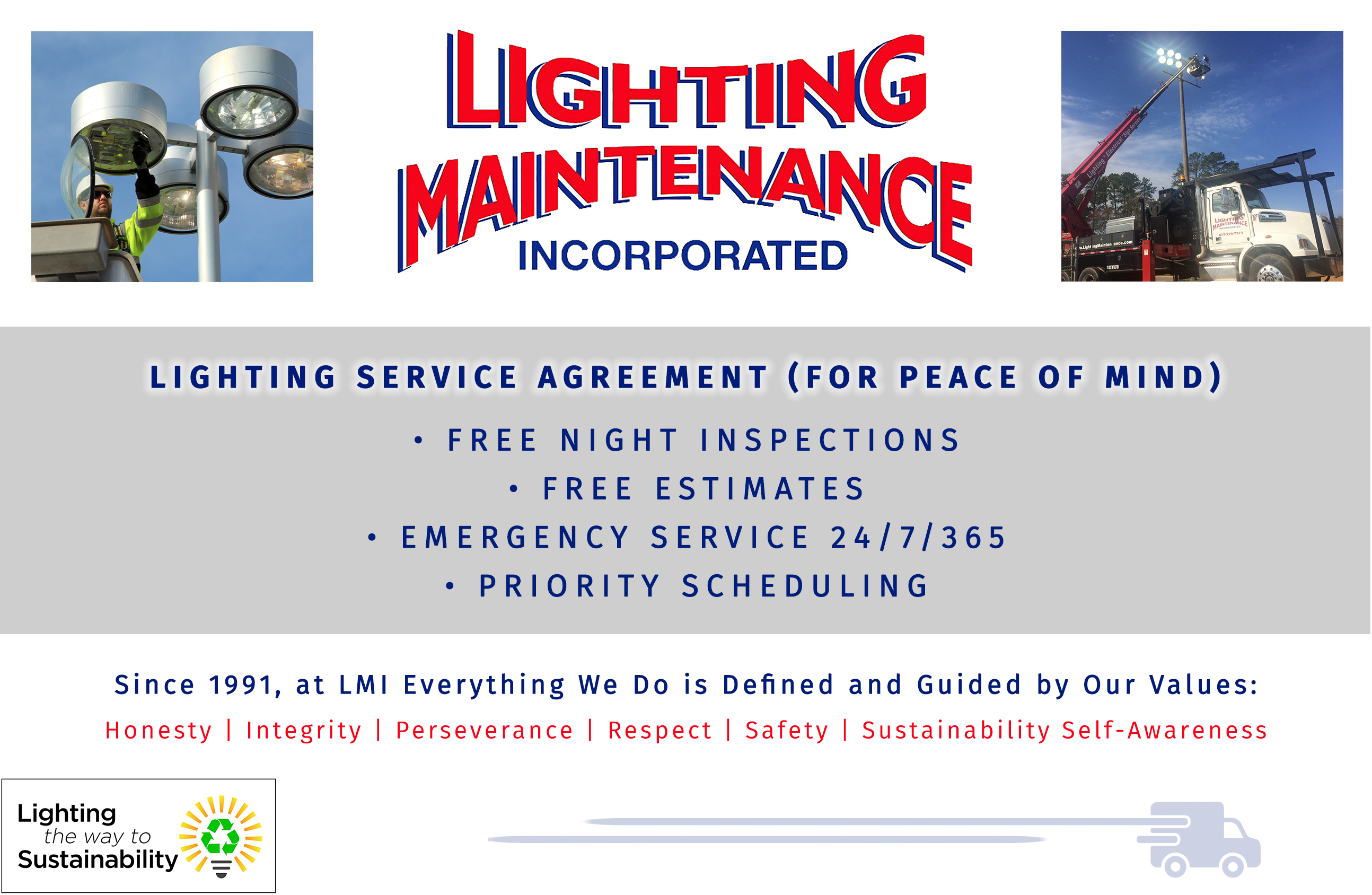 Postcard Design by Corah for Lighting Maintenance Inc | Design #23422939