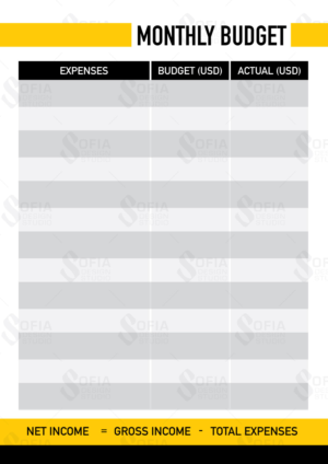 Personal Finance e-commerce website needs a simple budget design | Print Design par SofiaDesignStudio