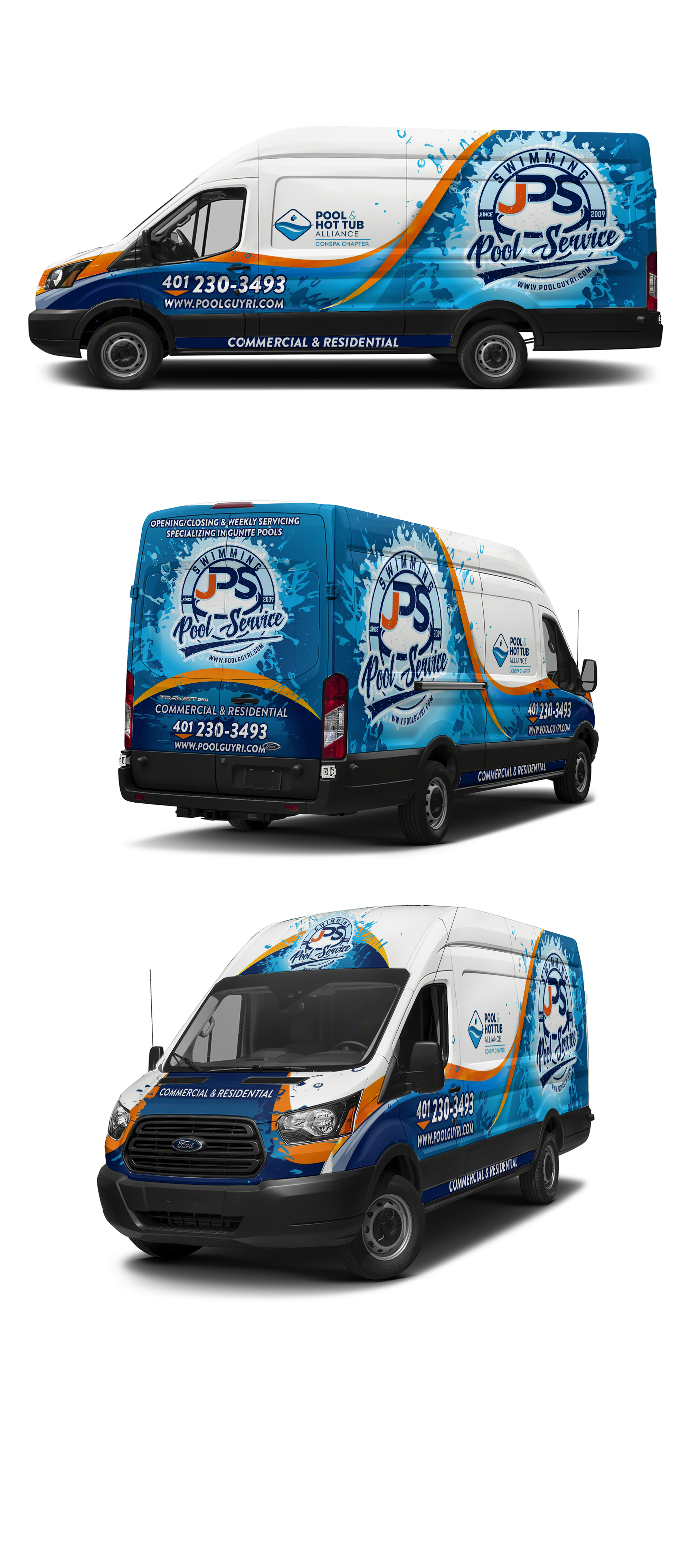 Car Wrap Design by Czeh for JPS POOL SERVICE | Design #23436943