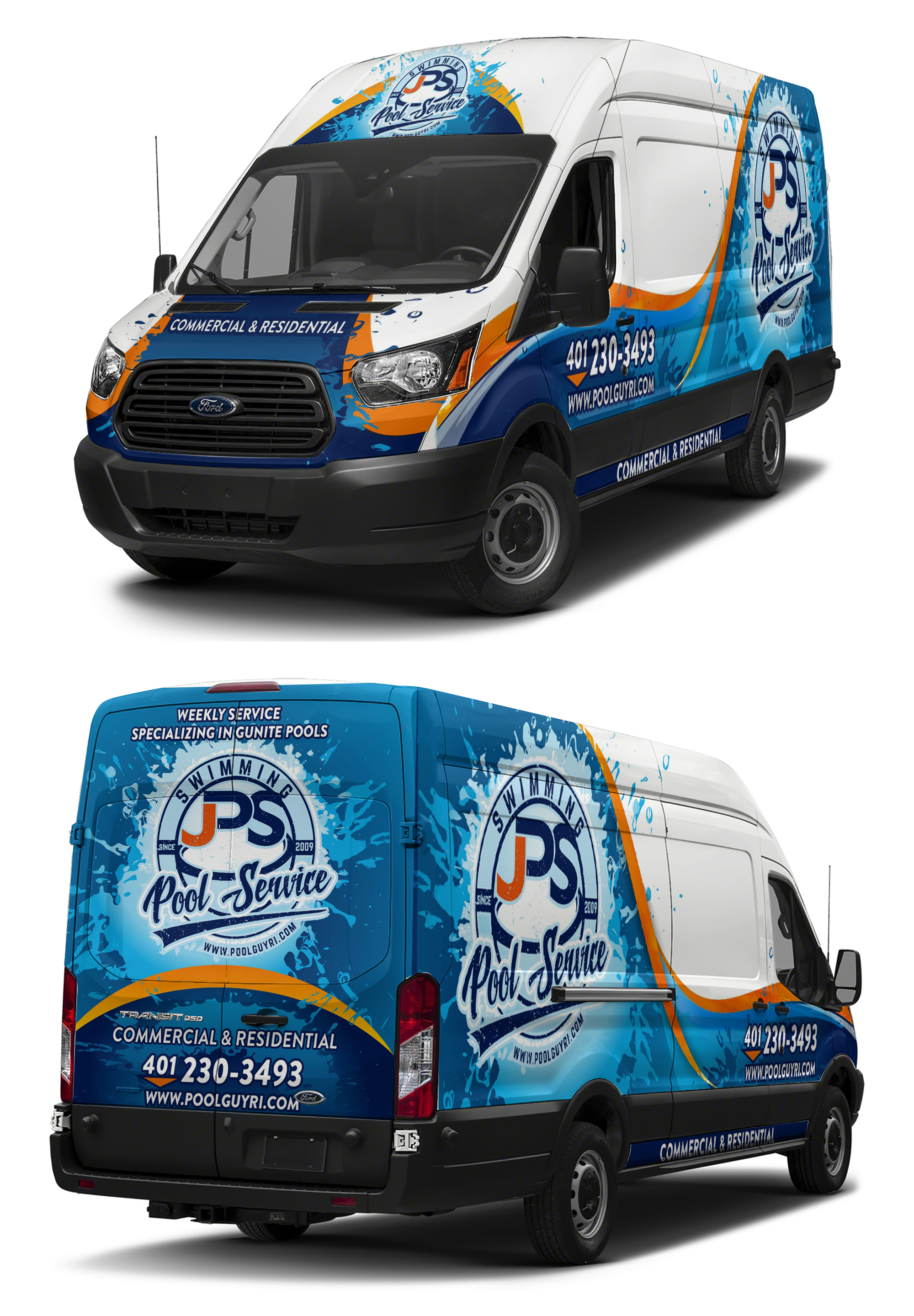 Car Wrap Design by Czeh for JPS POOL SERVICE | Design #23447316