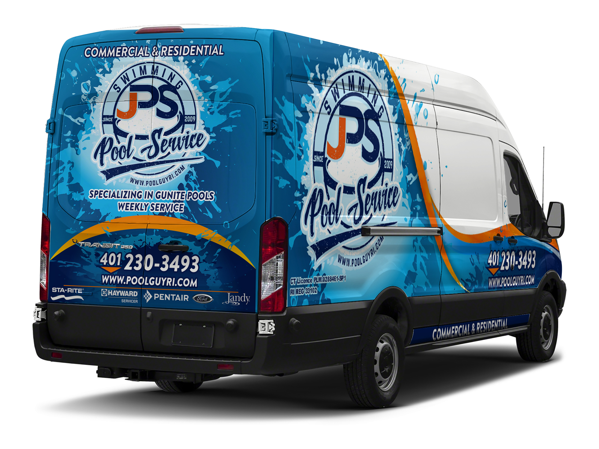 Car Wrap Design by Czeh for JPS POOL SERVICE | Design: #23453779
