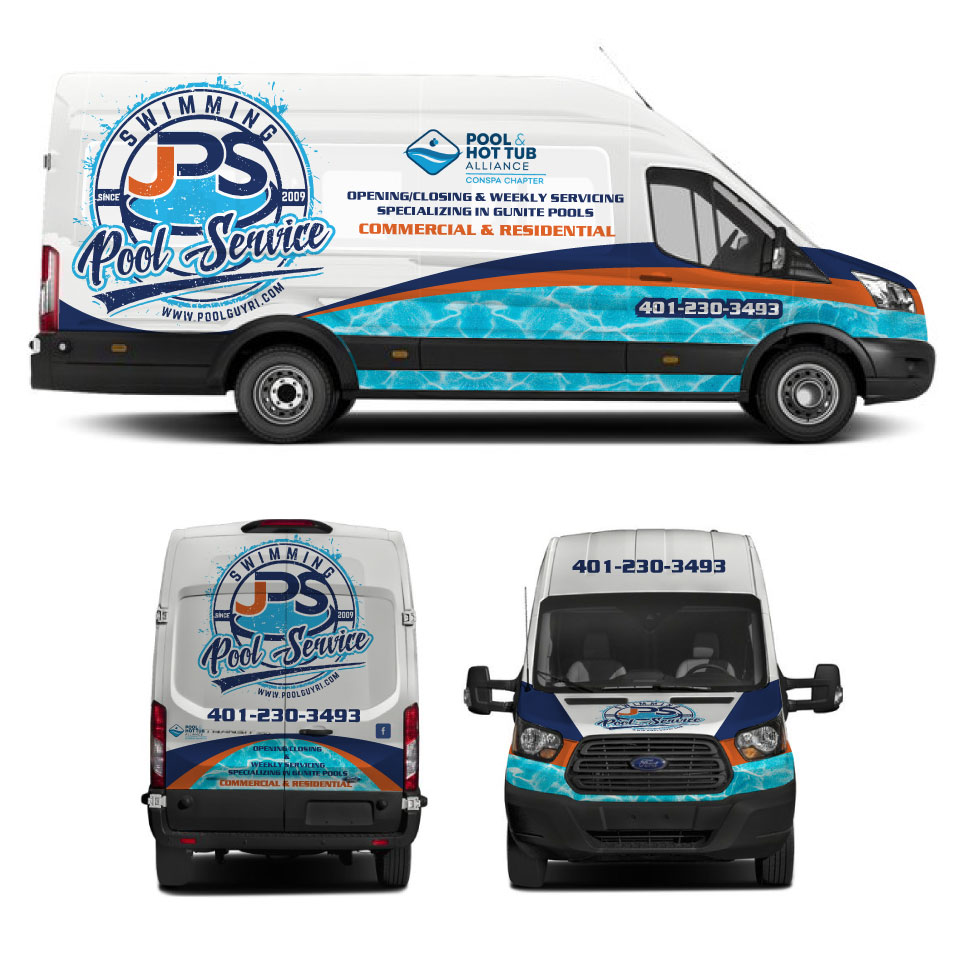 Car Wrap Design by Yoga Tri for JPS POOL SERVICE | Design #23439172