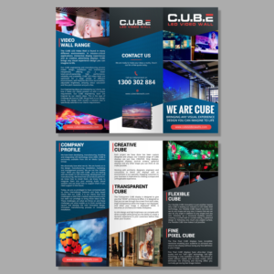CUBE Video Wall flyer | Flyer-Design von aspiremedia
