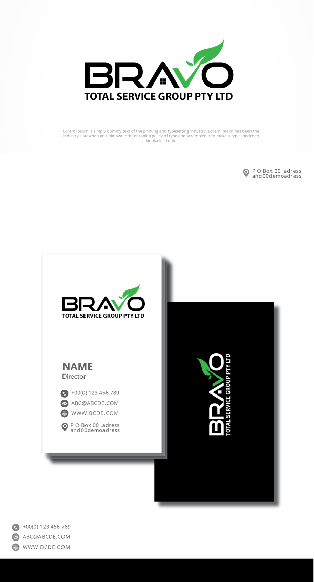 Logo Design by graphicevolution for Bravo Total Service Group | Design #23431053