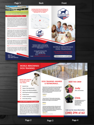 AmericanK9 Dog Training Brochure | Brochure Design by innovative earth