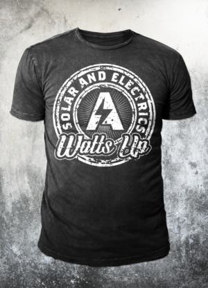 T-Shirt-Design von badpixelarts für Watts Up Qld P/L | Design: #23435189