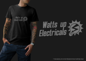 T-Shirt-Design von fallingpixels für Watts Up Qld P/L | Design: #23434442