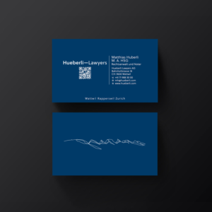 Business Card Design by Designers Hub for Hueberli Lawyers AG | Design: #23434191