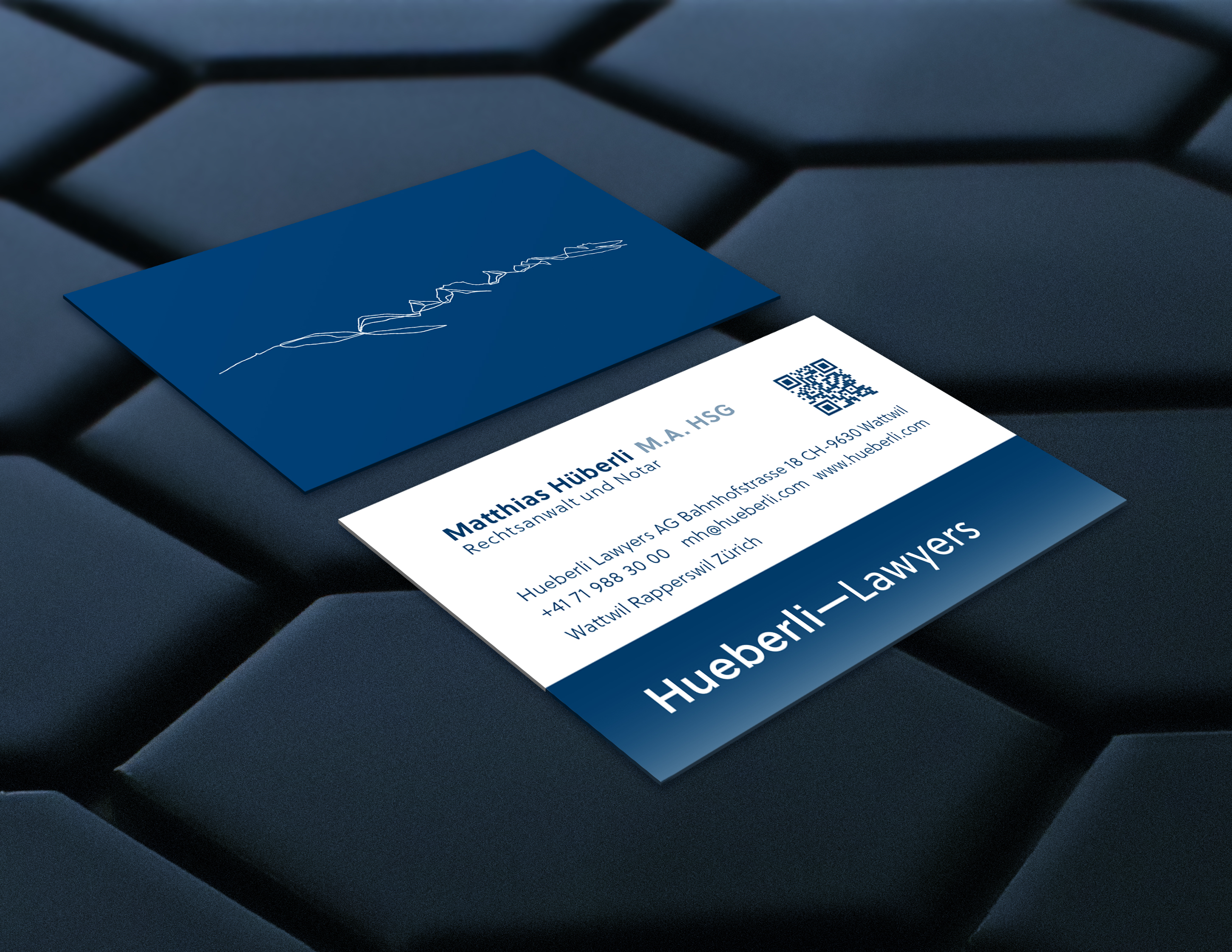 Diseño de Tarjeta de Presentación por Design Infected para Hueberli Lawyers AG | Diseño #23457975