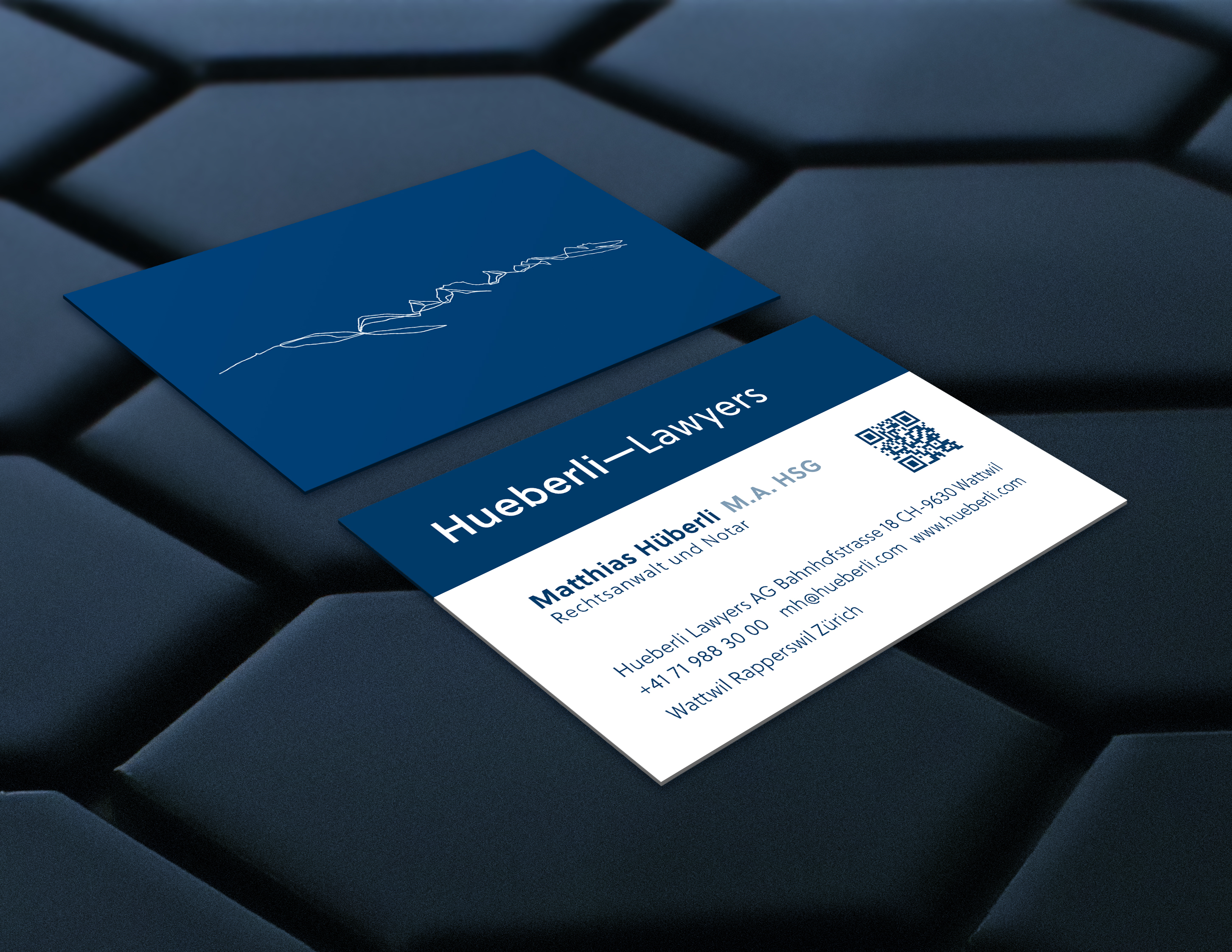 Diseño de Tarjeta de Presentación por Design Infected para Hueberli Lawyers AG | Diseño #23457980