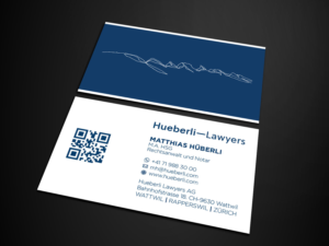Business Card Design by Verified artistry (Design garden) for Hueberli Lawyers AG | Design: #23438943
