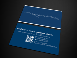 Business Card Design by Verified artistry for Hueberli Lawyers AG | Design: #23438944