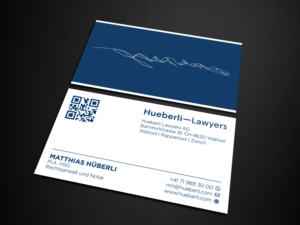 Business Card Design by Verified artistry for Hueberli Lawyers AG | Design: #23438947