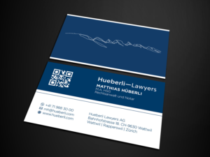 Business Card Design by Verified artistry for Hueberli Lawyers AG | Design: #23438948