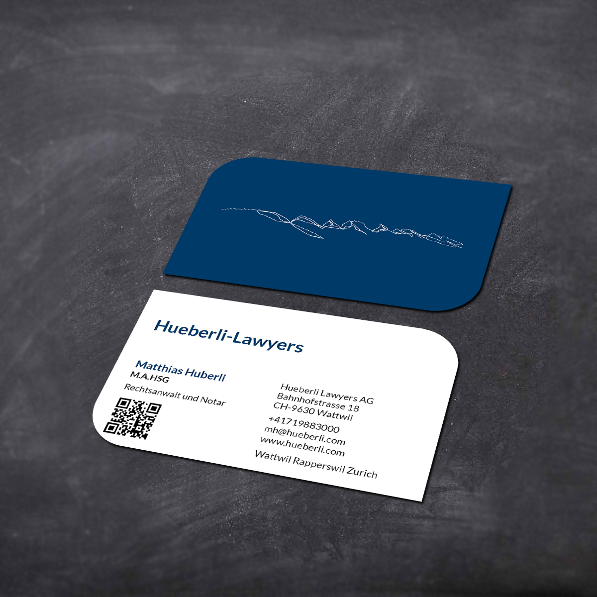 Business Card Design by Creations Box 2015 for Hueberli Lawyers AG | Design #23463015
