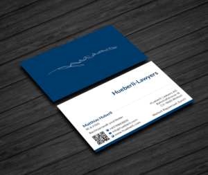 Business Card Design by Creations Box 2015 for Hueberli Lawyers AG | Design: #23463028