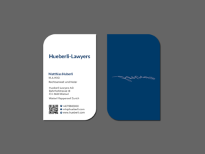 Business Card Design by Creations Box 2015 for Hueberli Lawyers AG | Design: #23463035