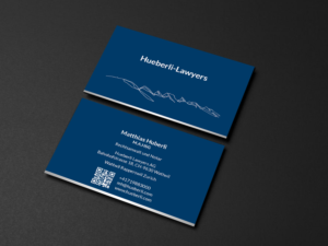 Business Card Design by Creations Box 2015 for Hueberli Lawyers AG | Design: #23463038