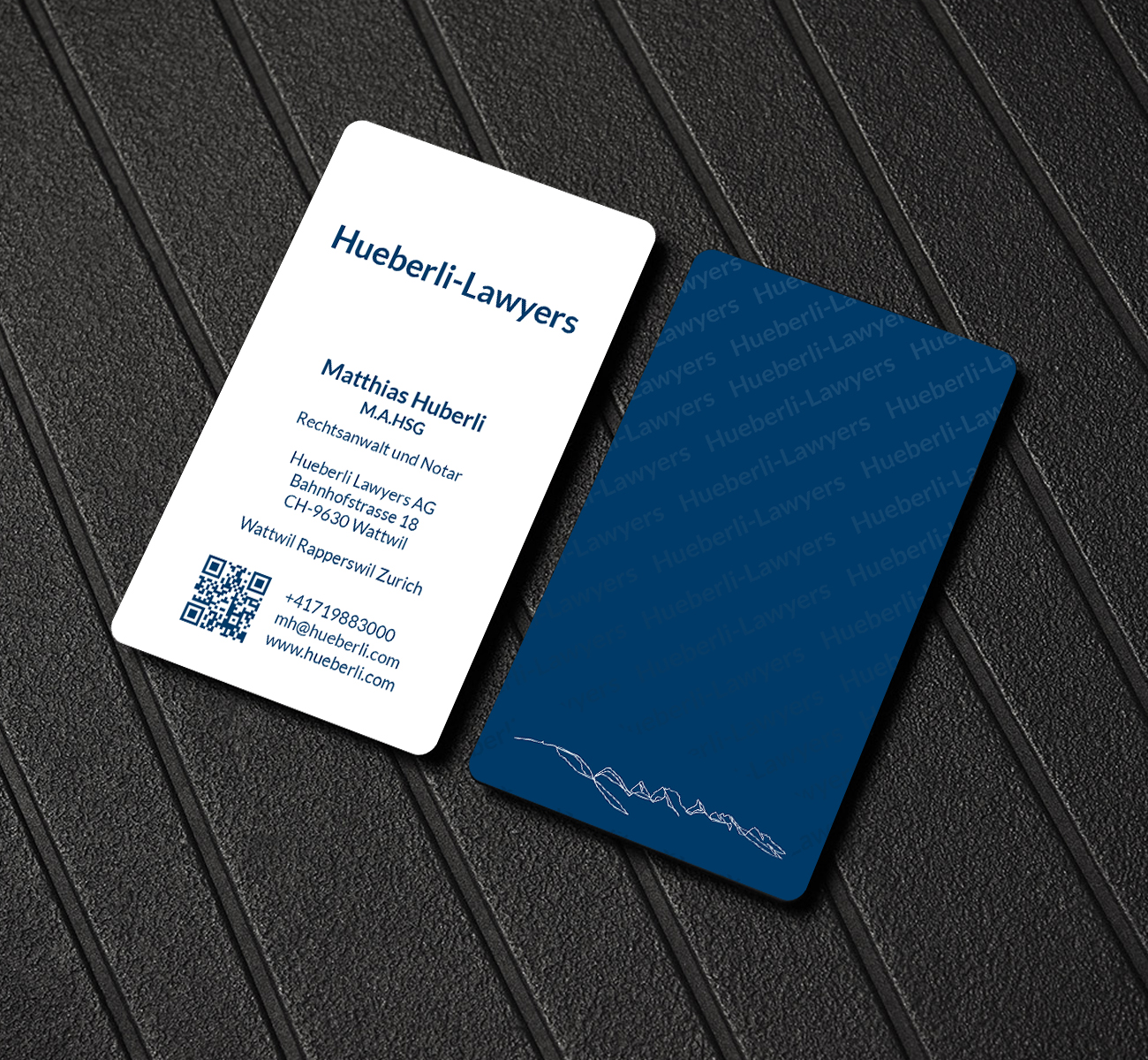 Business Card Design by Creations Box 2015 for Hueberli Lawyers AG | Design #23463042